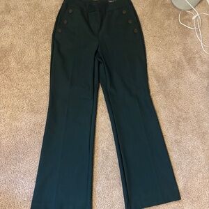 Rachel Zoe high rise flare let pant - dark green